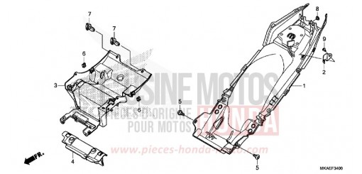 REAR FENDER NC750DG de 2016